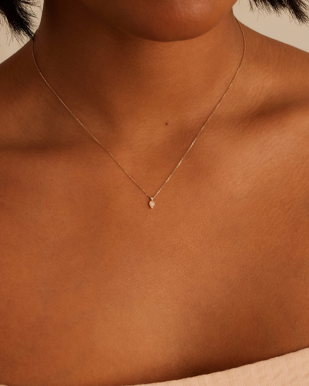 Alternative view of Diamond and Opal Necklace
