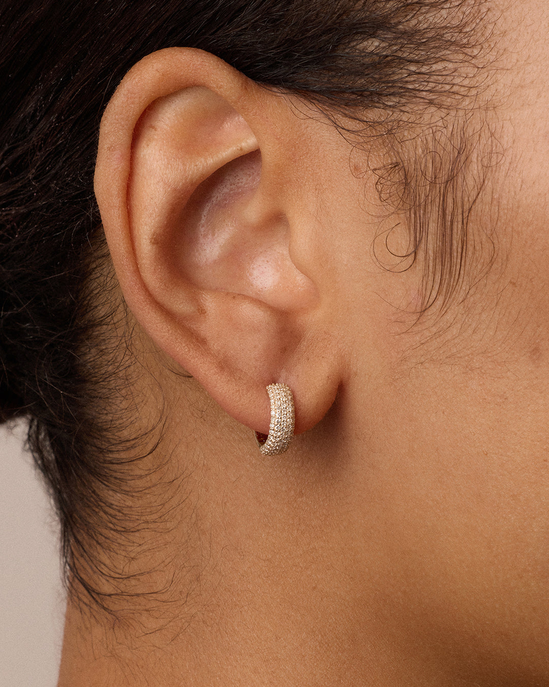 Alternative view of Diamond Paseo Statement Single Huggie