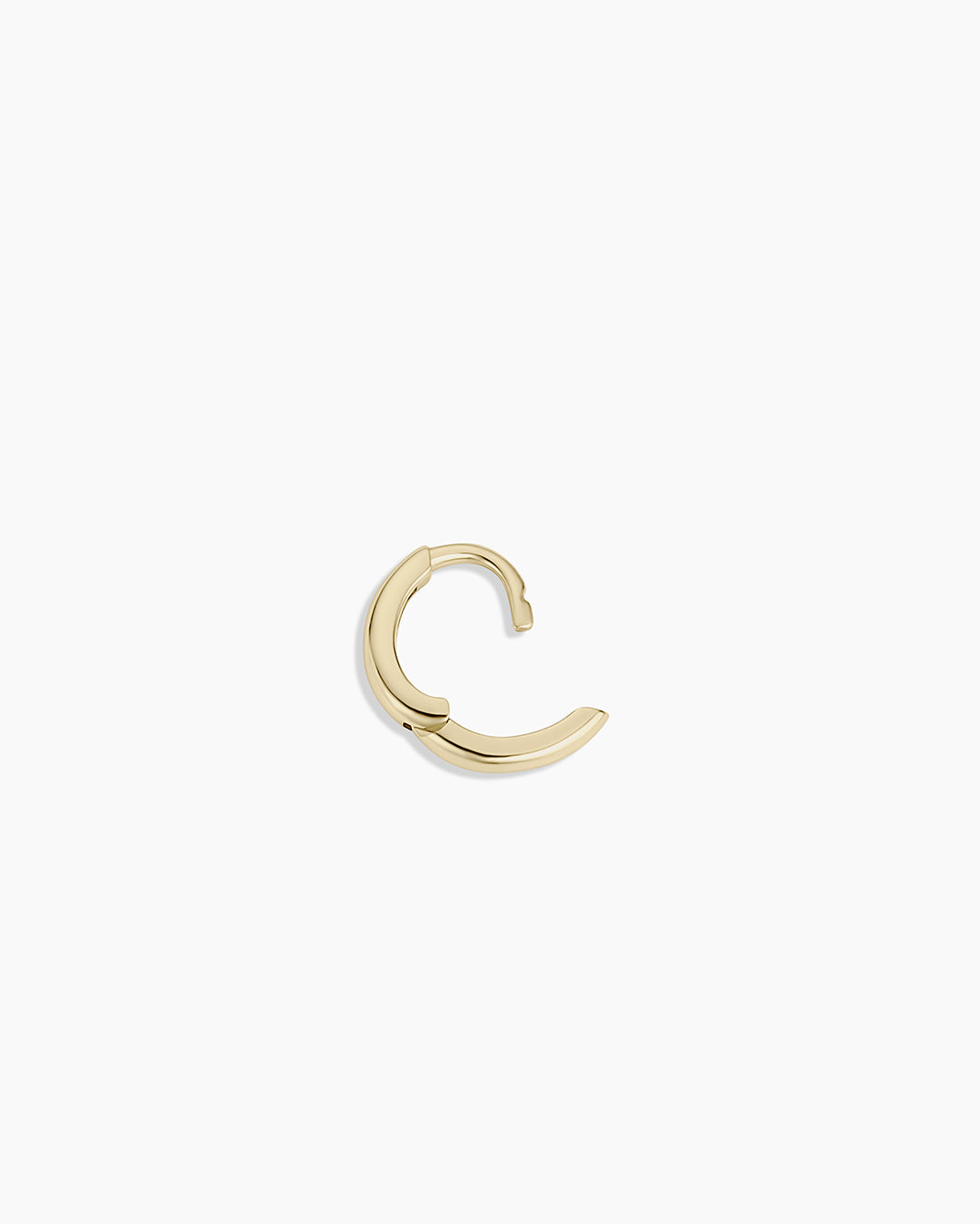 Alternative view of 14k Gold Everyday Oval Single Huggie