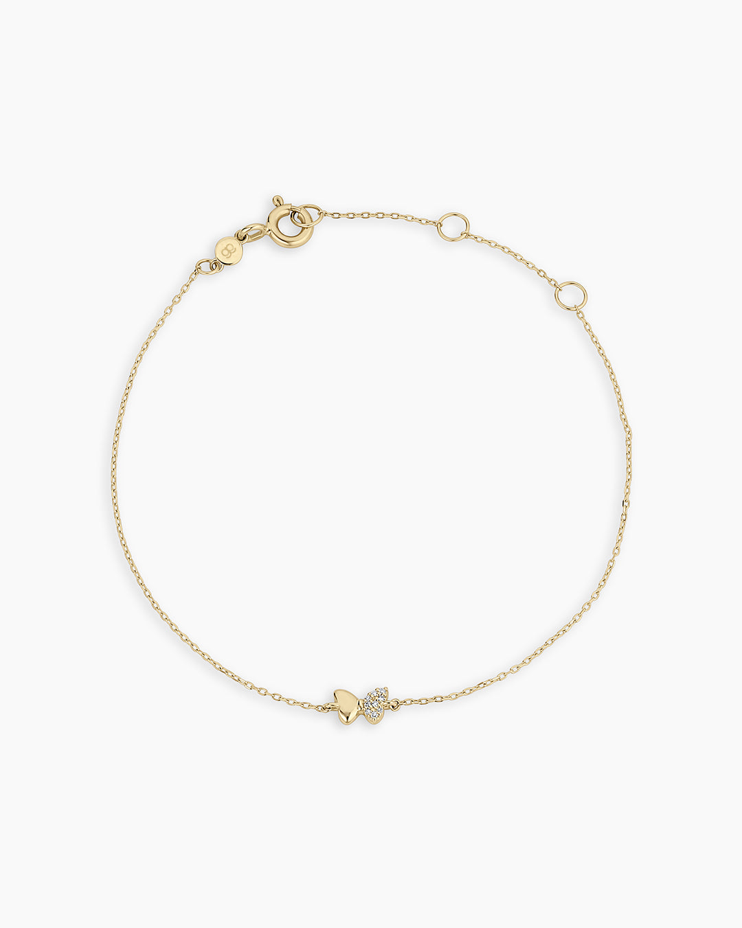 Alternative view of Diamond Bond Butterfly Bracelet