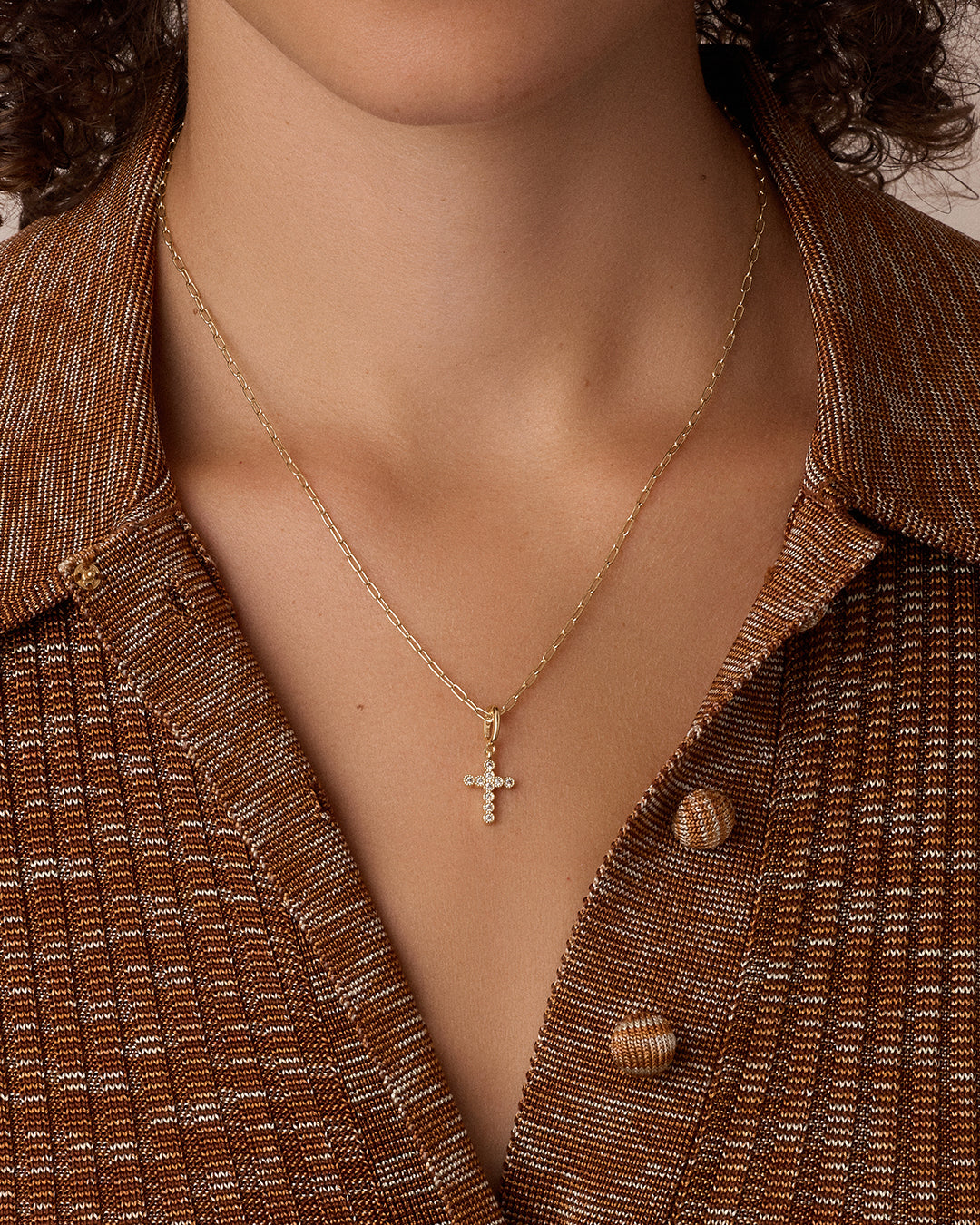 Alternative view of Shimmer Cross Parker Charm