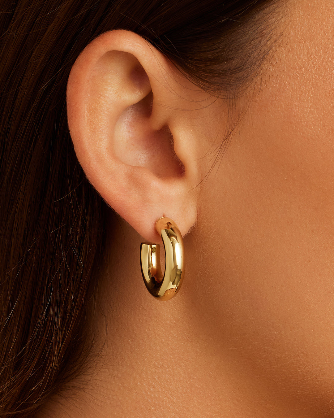 Alternative view of Lou Statement Small Hoops