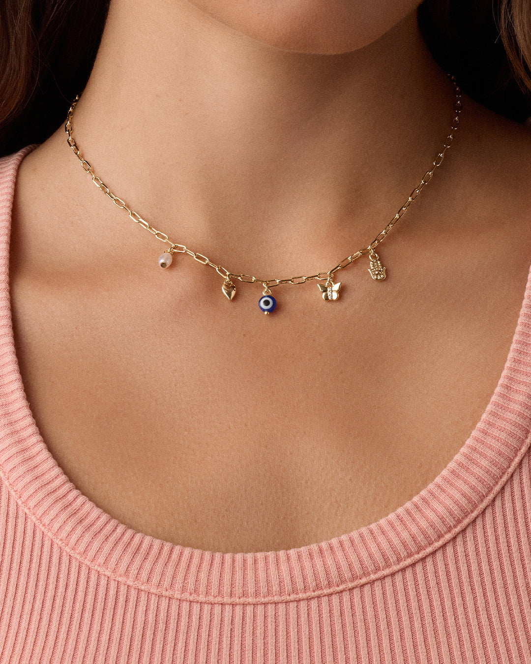 Alternative view of Connection Mini Charm Necklace