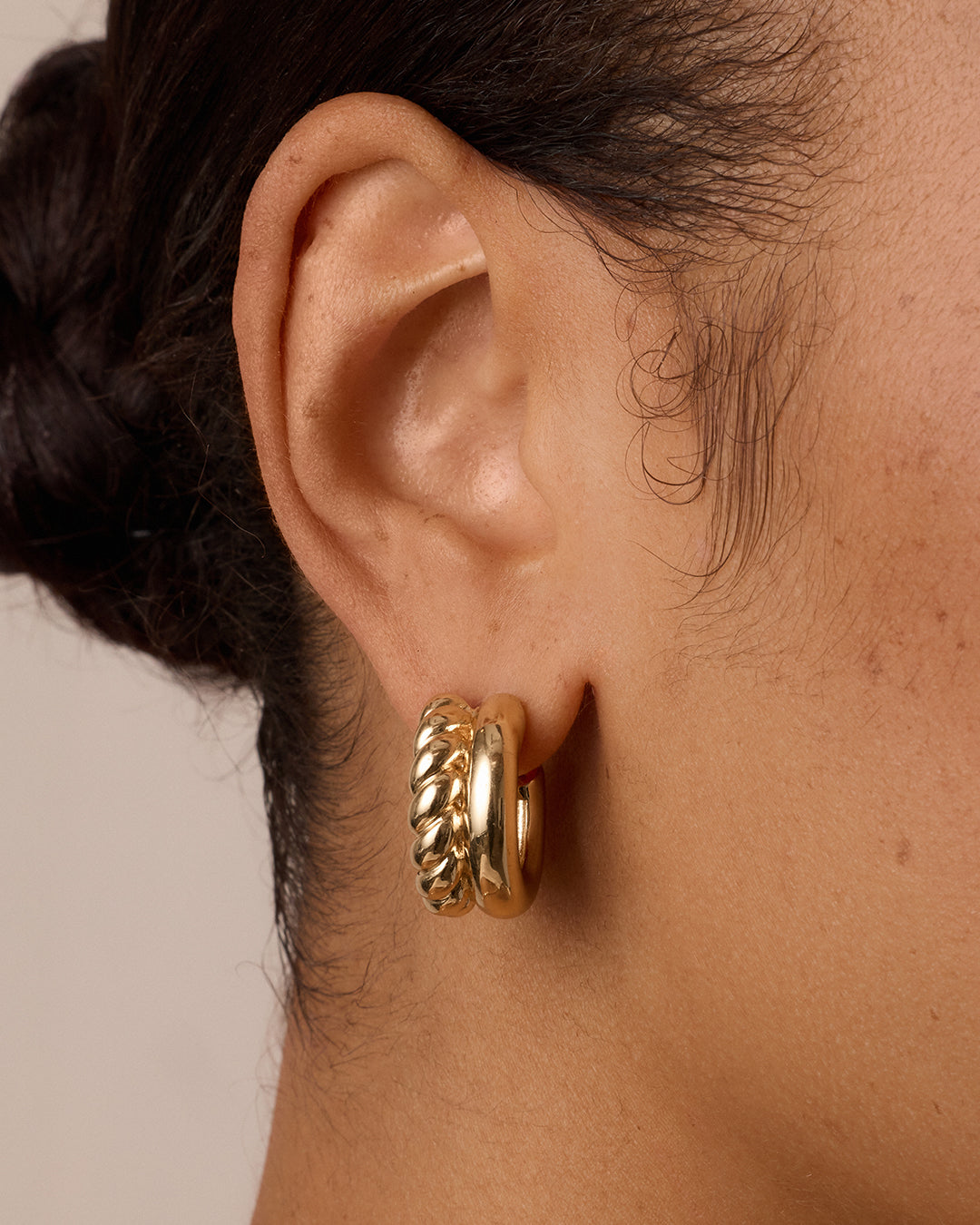 Alternative view of Crew Stacked Hoops