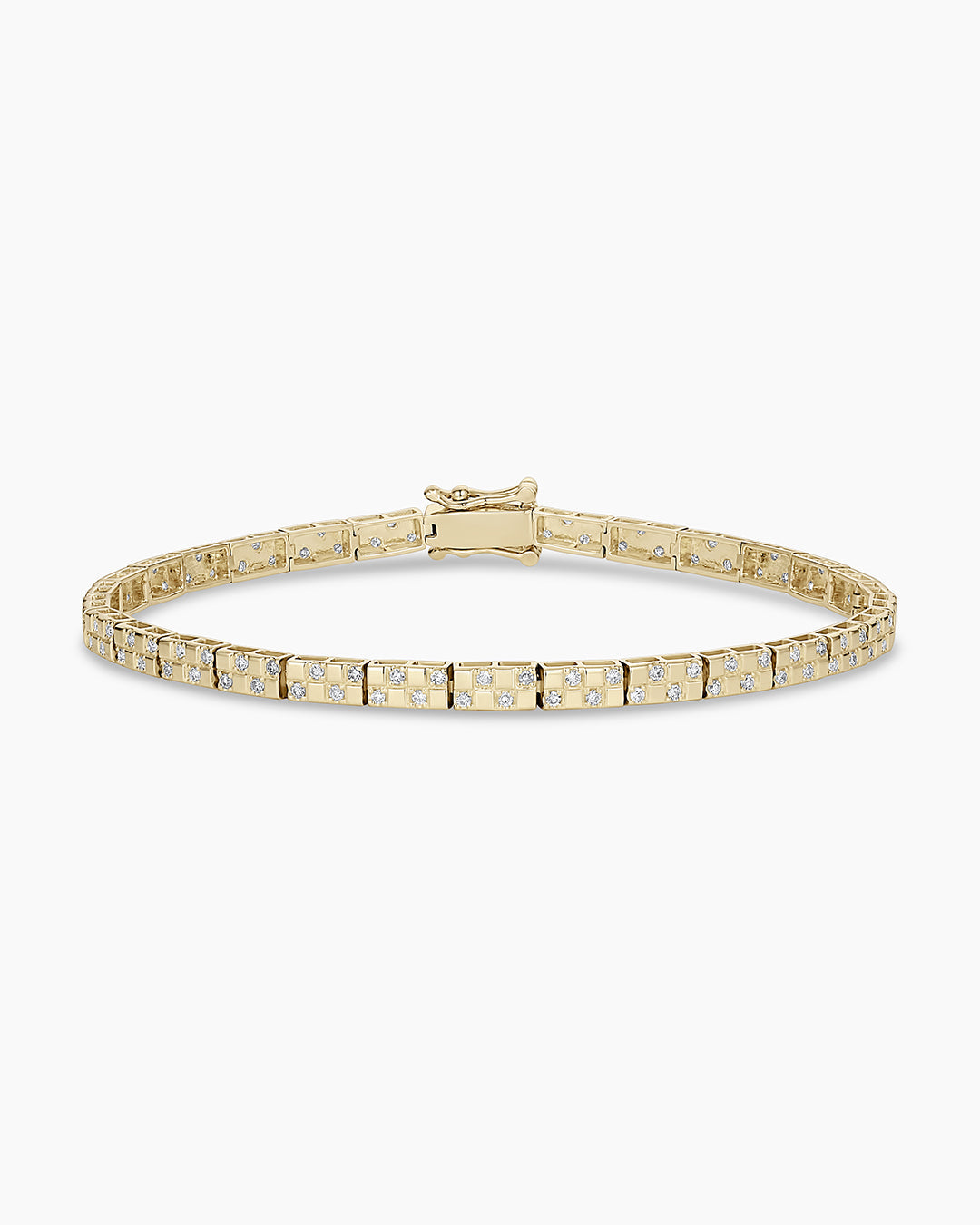 Alternative view of Diamond Checkered Tennis Bracelet
