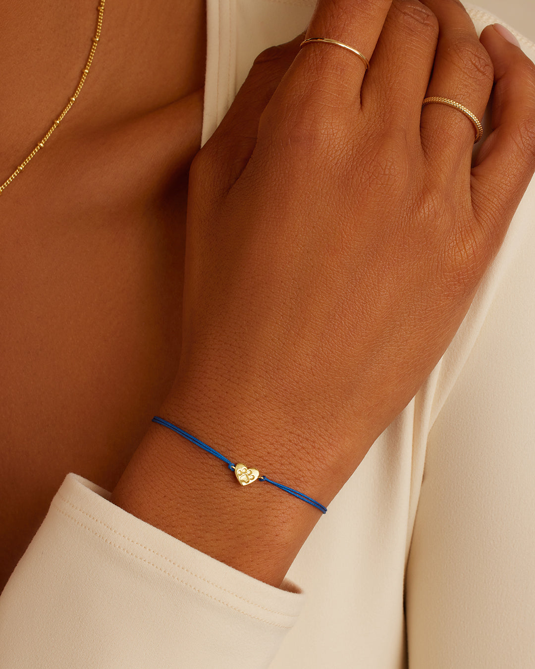 Alternative view of Single Paw Heart Bracelet
