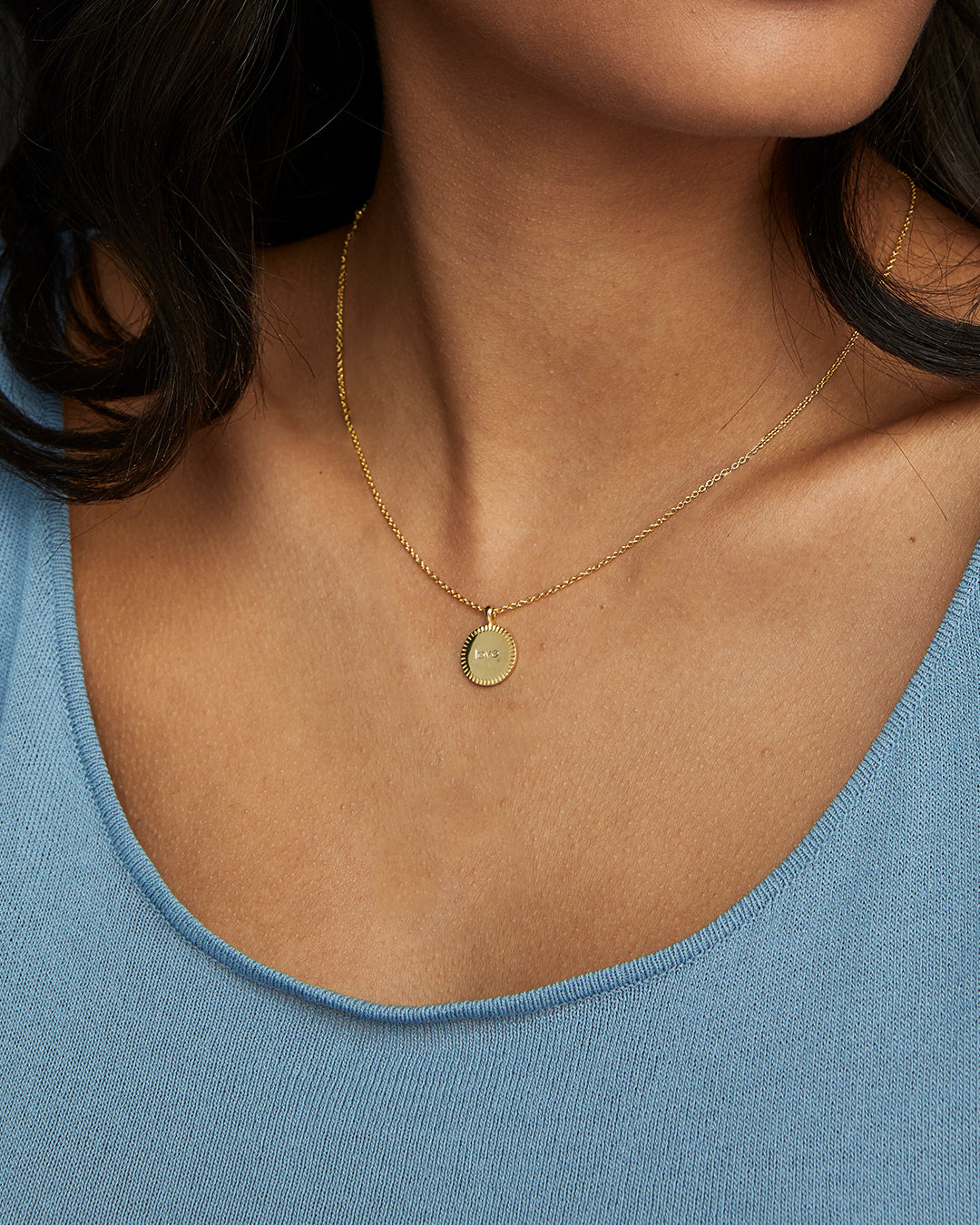 Alternative view of Bespoke Coin Necklace (silver)