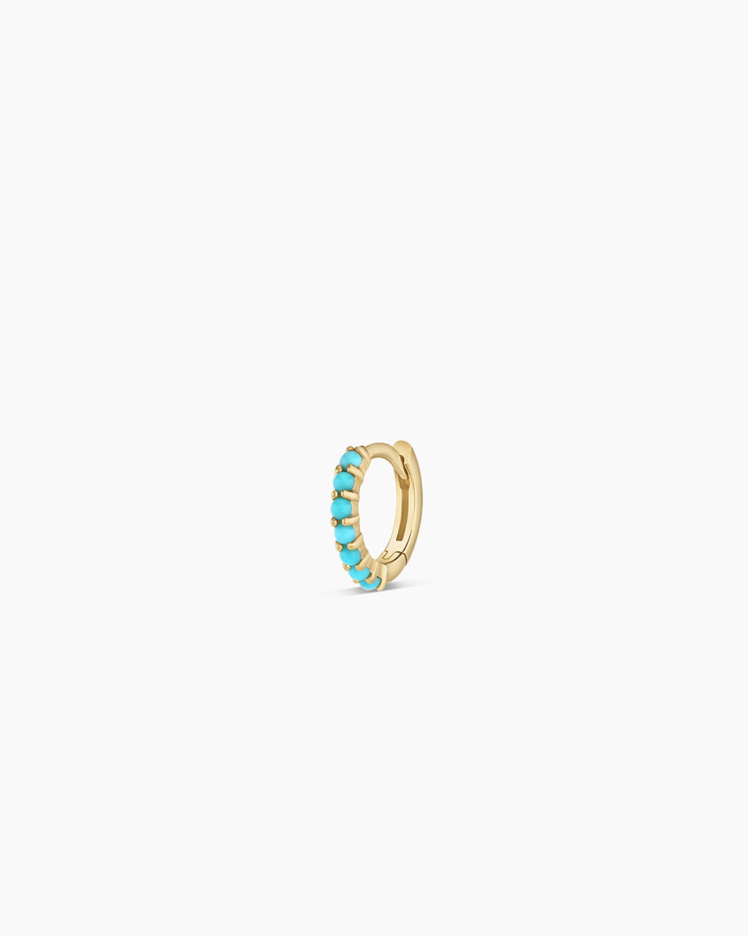 Turquoise Row Single Huggie