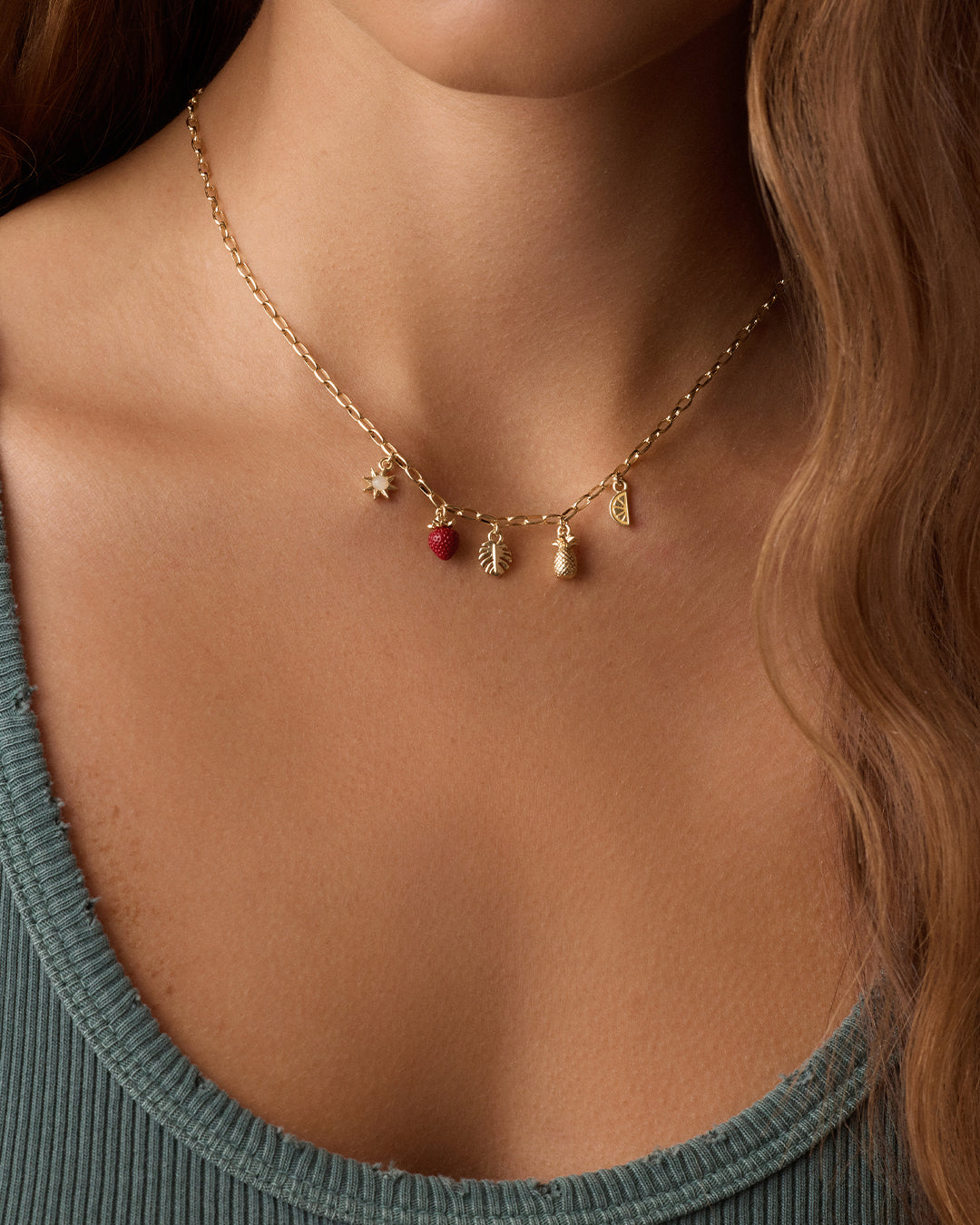 Alternative view of Summer Mini Charm Necklace