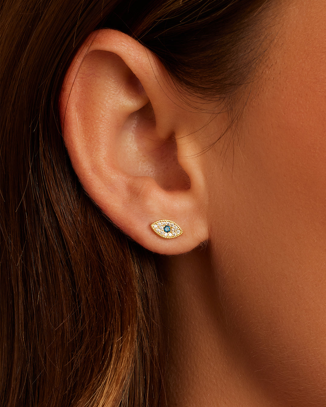 Alternative view of Evil Eye Single Stud
