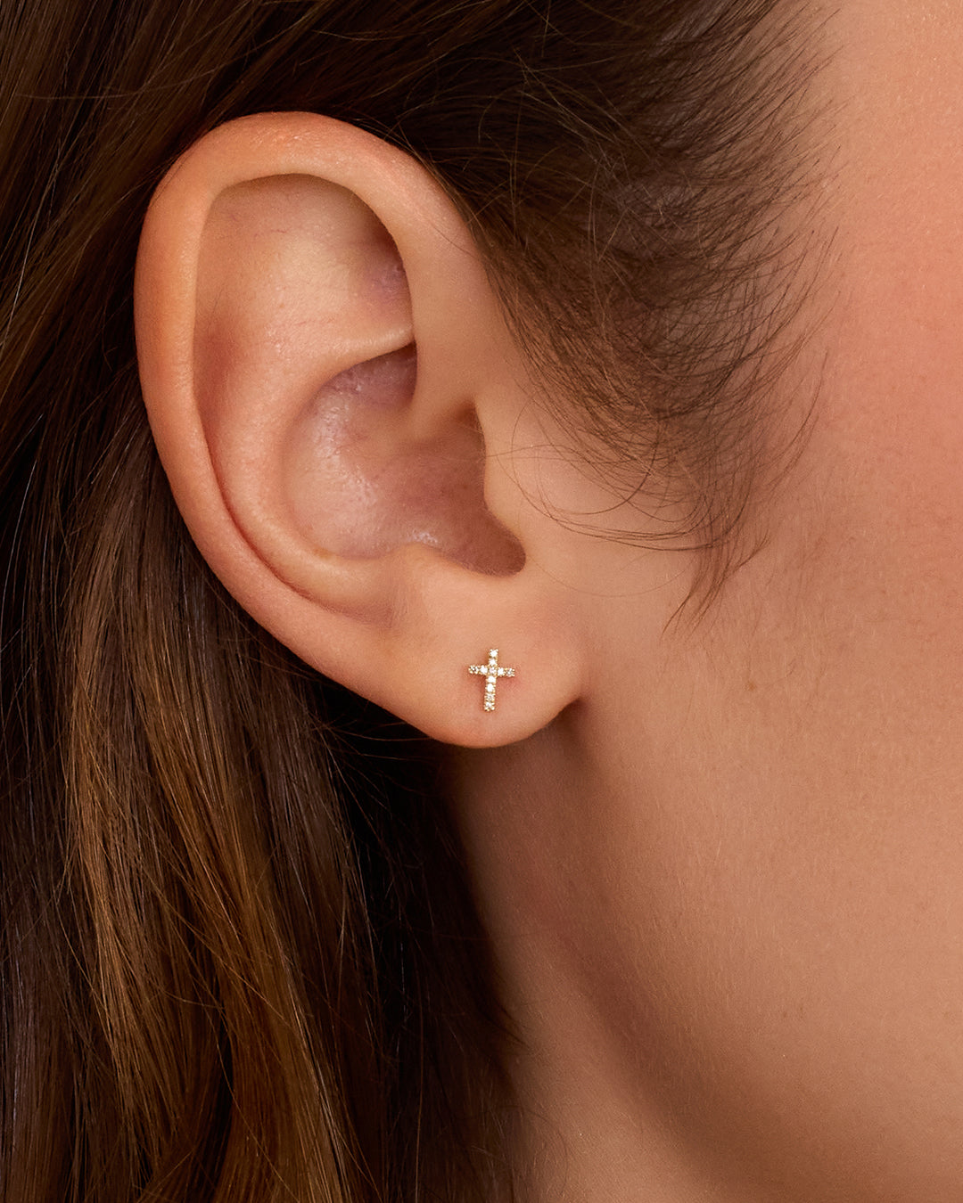 Alternative view of Diamond Cross Single Stud