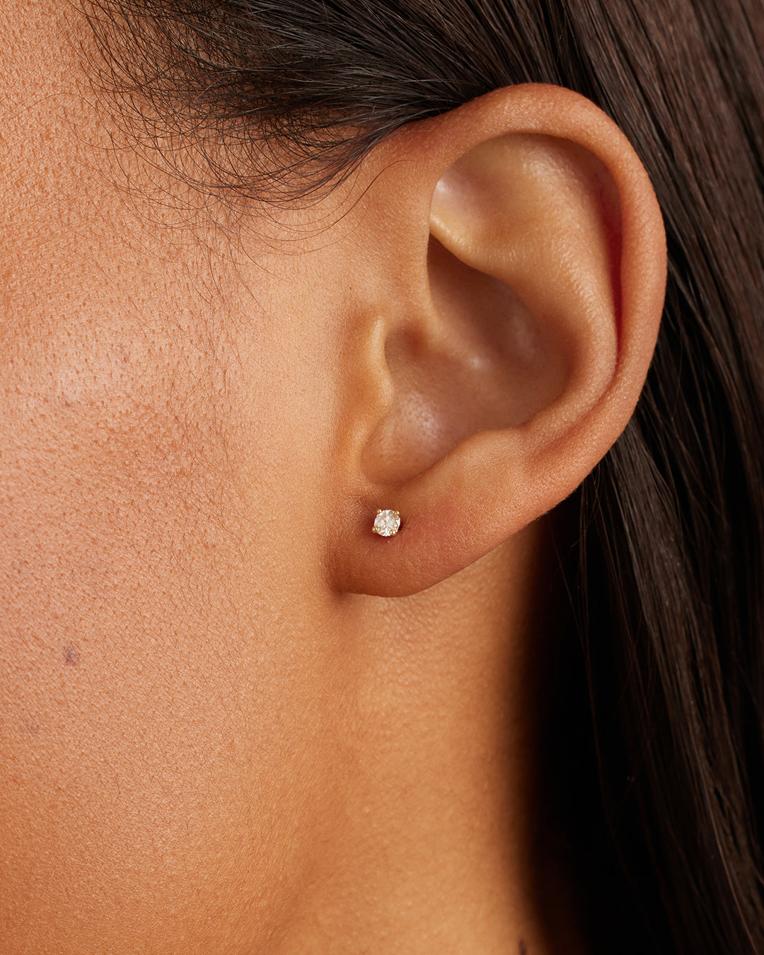 Alternative view of Diamond Solitaire Single Studs