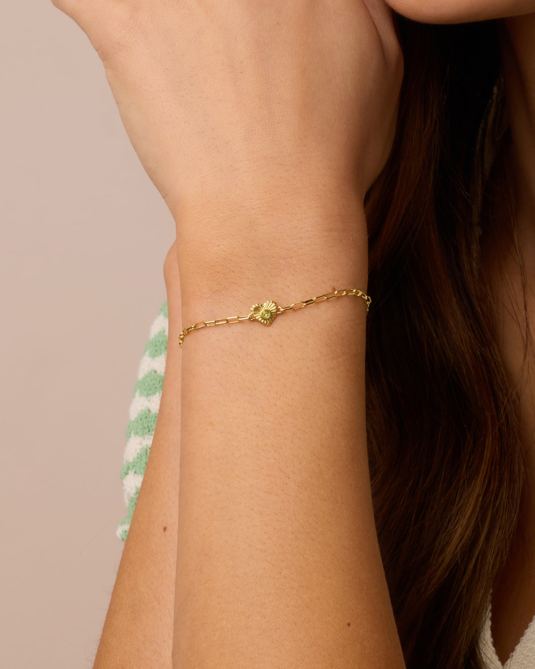 Alternative view of Birthstone Heart Bracelet