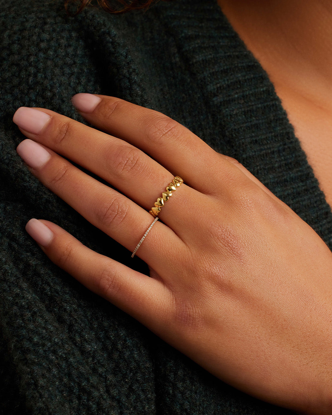 Alternative view of Lou Heart Ring