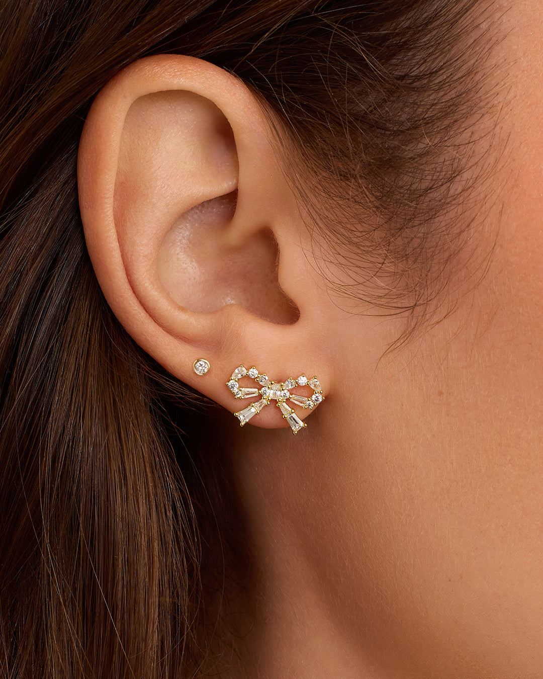 Alternative view of Fancy Bow Earrings