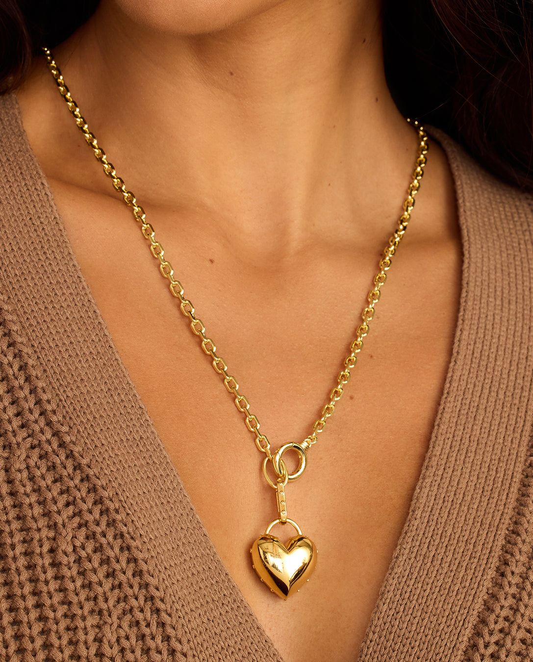 Alternative view of Asher Heart Necklace