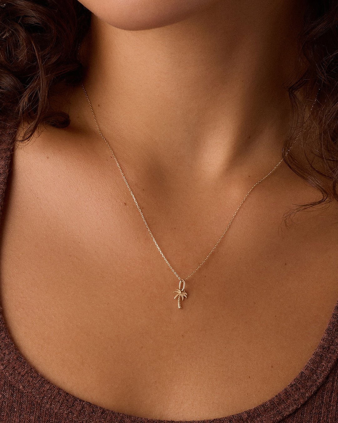 Alternative view of 14k Gold Palm Charm