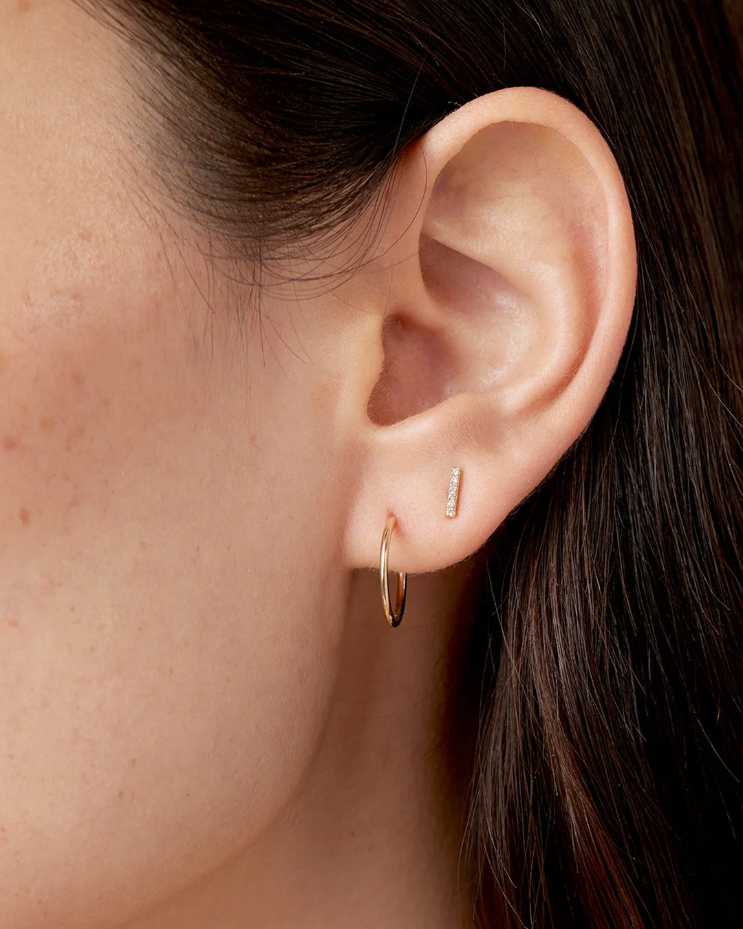 Alternative view of Diamond Bar Single Stud