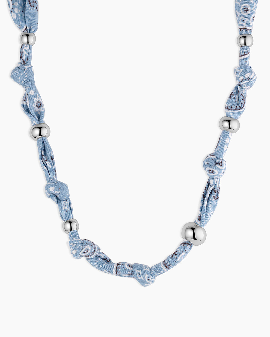 Alternative view of Paisley Bandana Knot Necklace