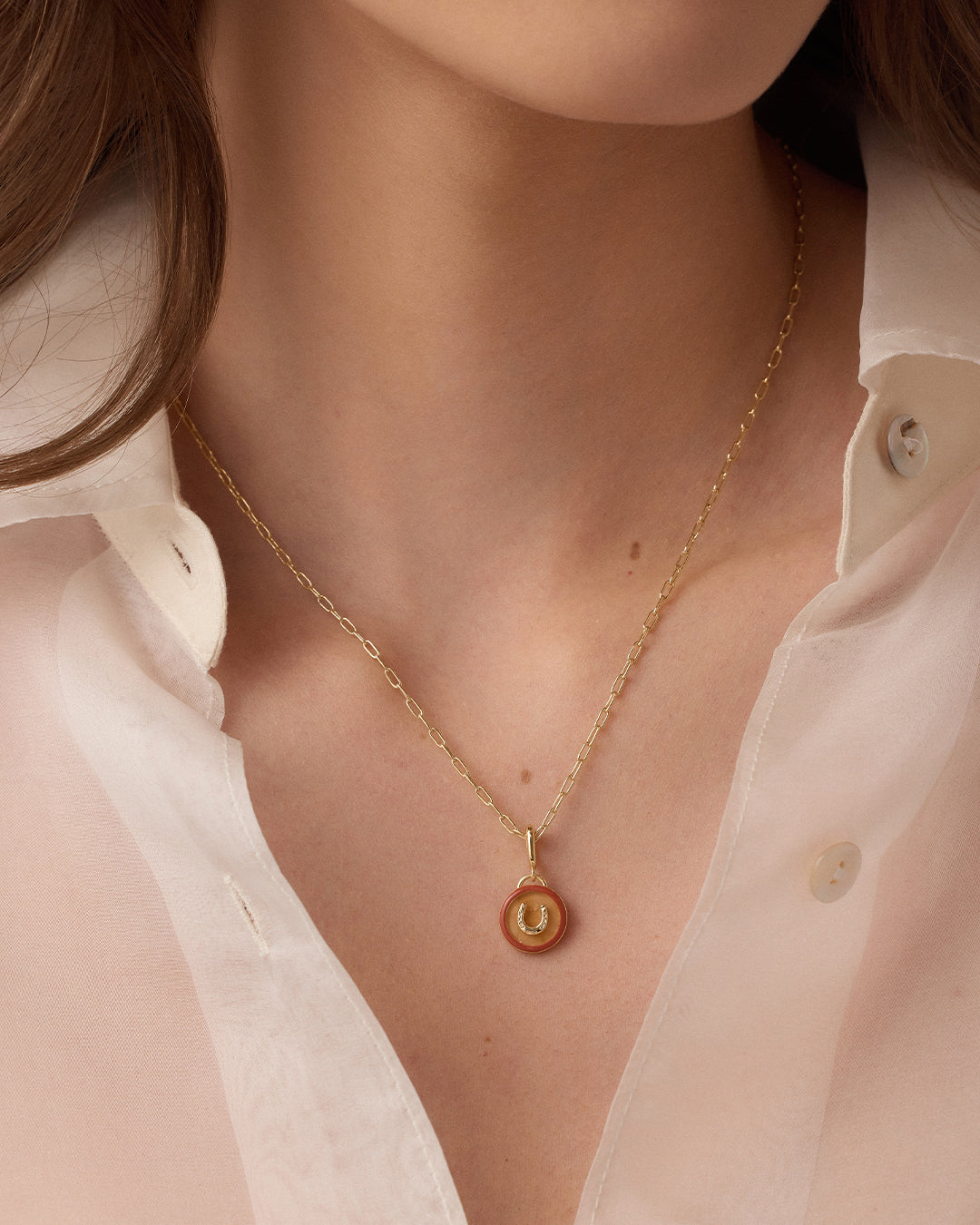 Alternative view of Power Gemstone Parker Charm Necklace Abundance