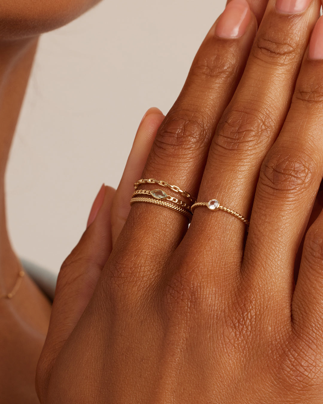 Alternative view of 14k Gold Venice Ring