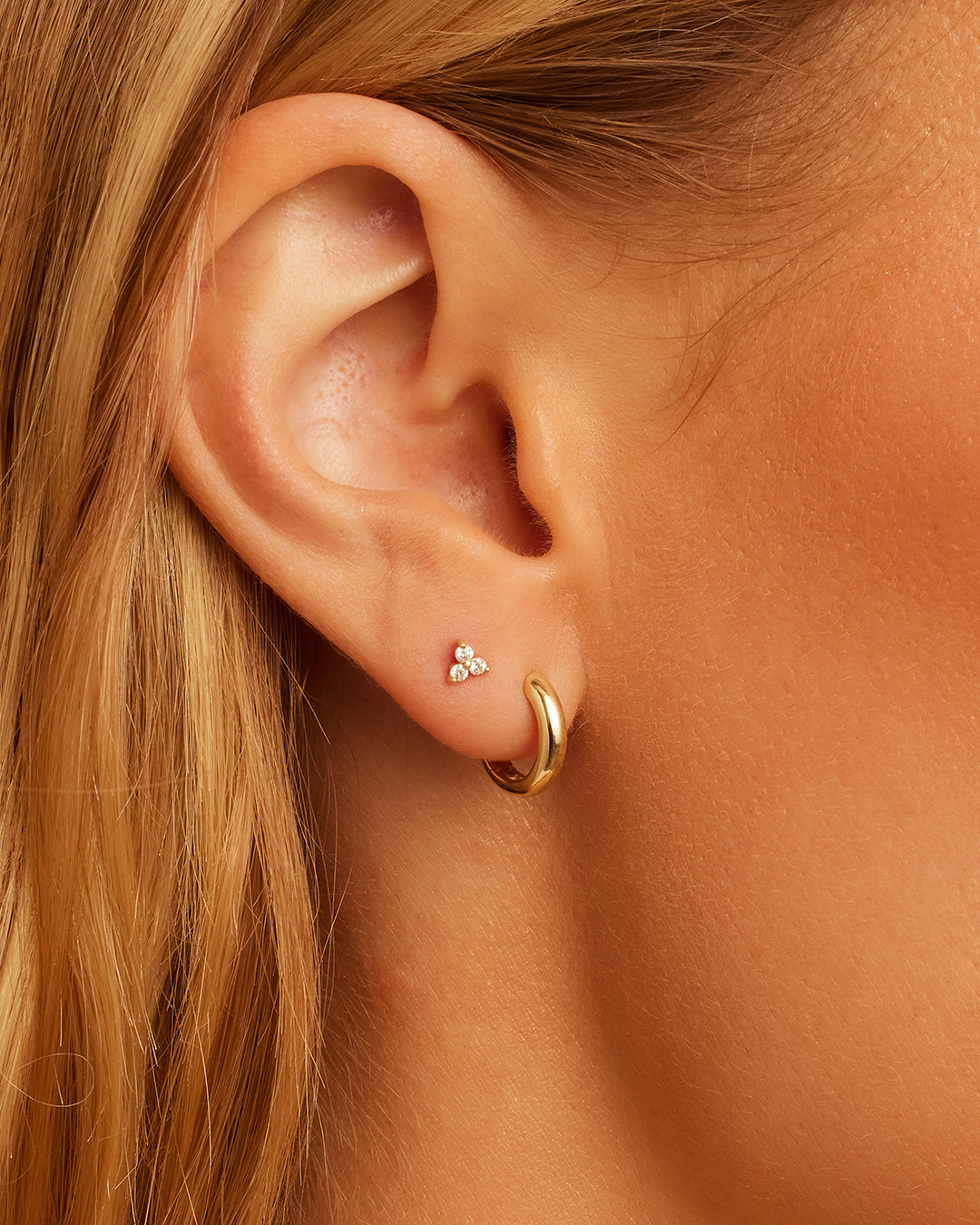 Alternative view of Diamond Bali Flat Back Studs