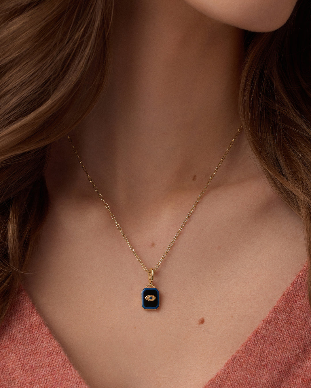 Alternative view of Power Gemstone Parker Charm Necklace Protection