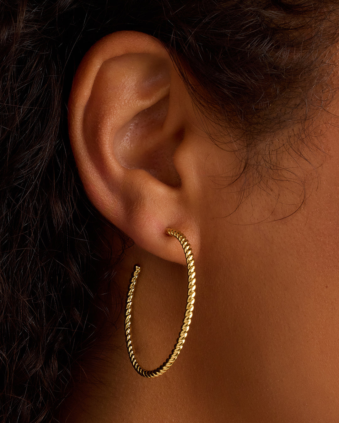 Alternative view of Crew Large Hoops